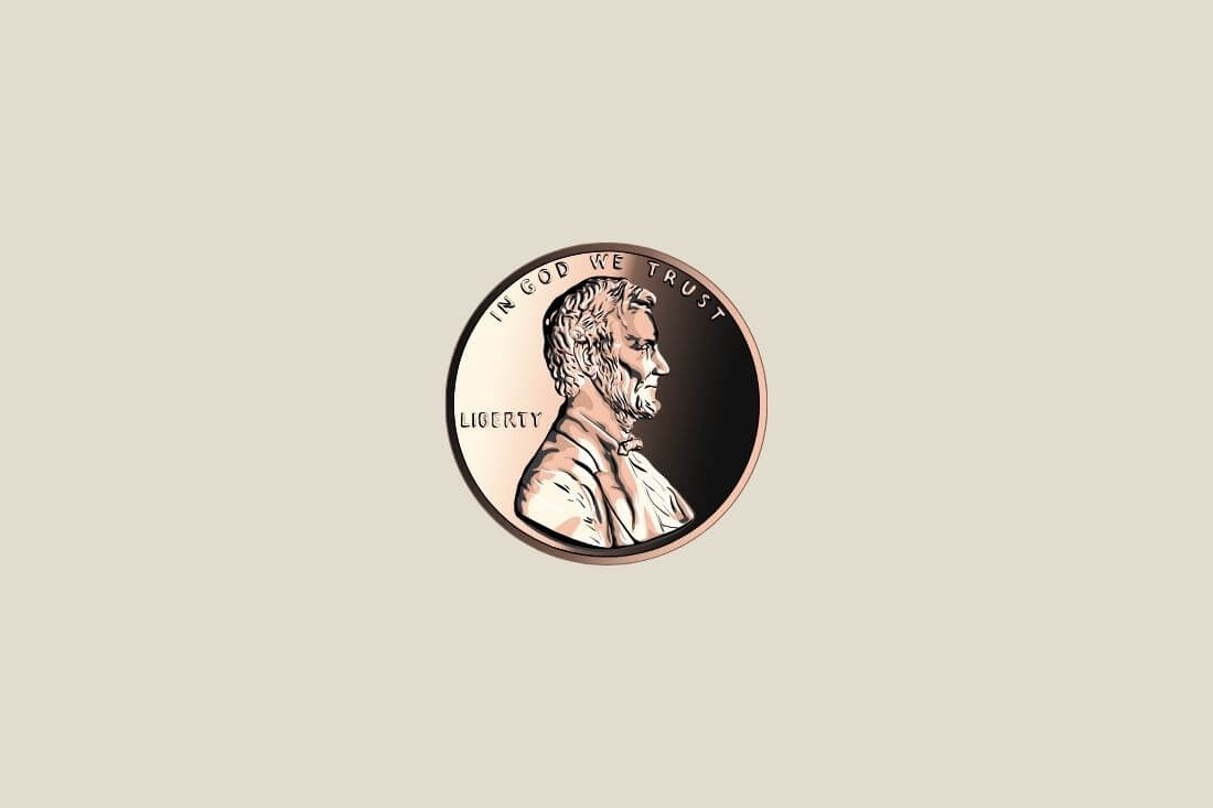 肖像画が描かれたコイン